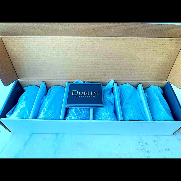 GODINGER DUBLIN AURORA BOREALIS CRYSTAL VODKA SHOOTERS SET OF 6 - Picture 7 of 8